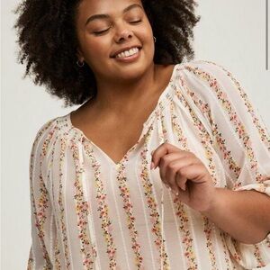 Floral Cream Blouse